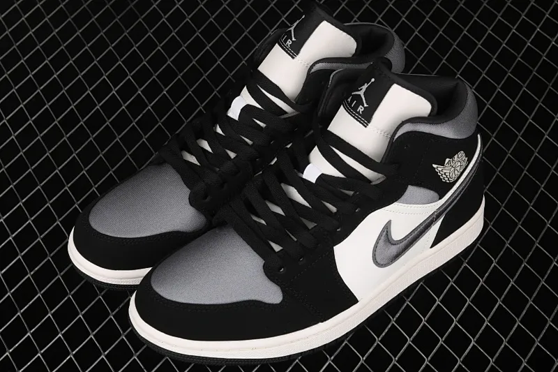 All Categories Air Jordan Jordan Series Basketball Shoes Air Jordan 1 Mid Air Jordan 1 Mid AJ1 Joe 1 Silk Earl Embroidery Thread Hook Mid-top Basketball Shoes 852542-011